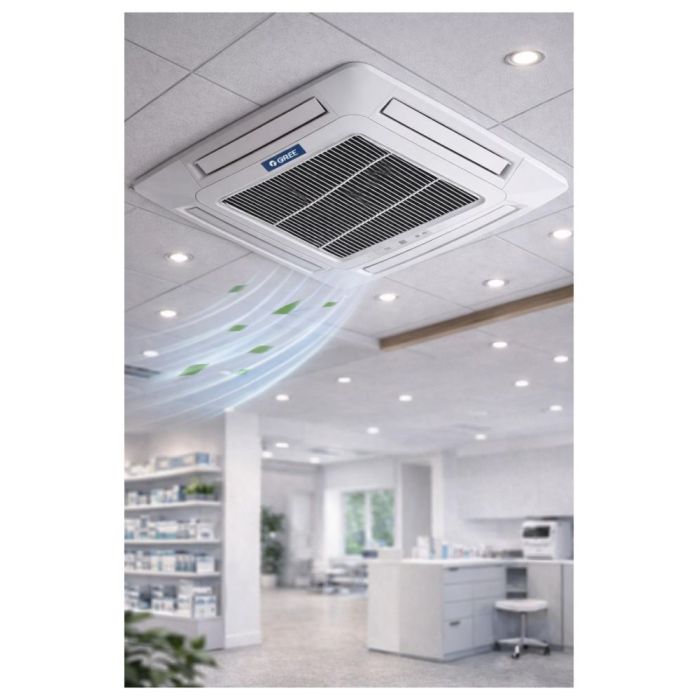 Кассетный инверторный кондиционер мощностью 10,0 кВт до 100 м²